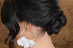 Textured Updo Dark Hair