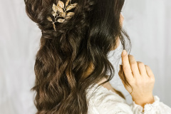 Textured Half-Up Half-Down