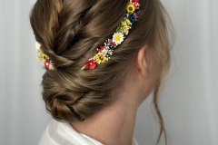 Low Bun on Short Hair